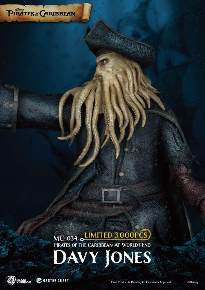 Beast Kingdom MC-034 Pirate Fluch der Karibik: at World's End Master Craft Davy Jones, Mehrfarbig