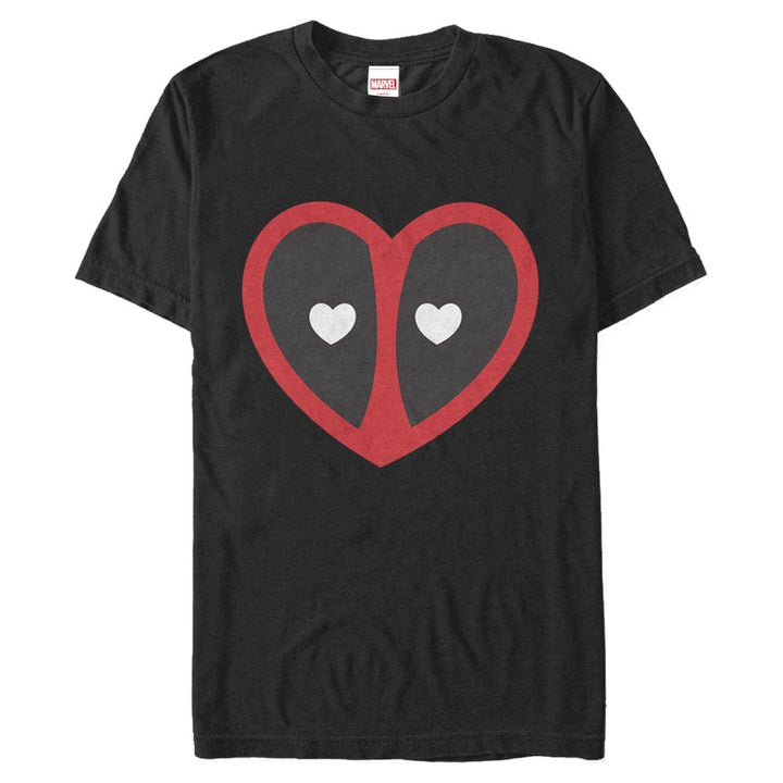 Marvel Unisex Deadpool Deadpool Heart Logo Organic Short Sleeve T-shirt, S