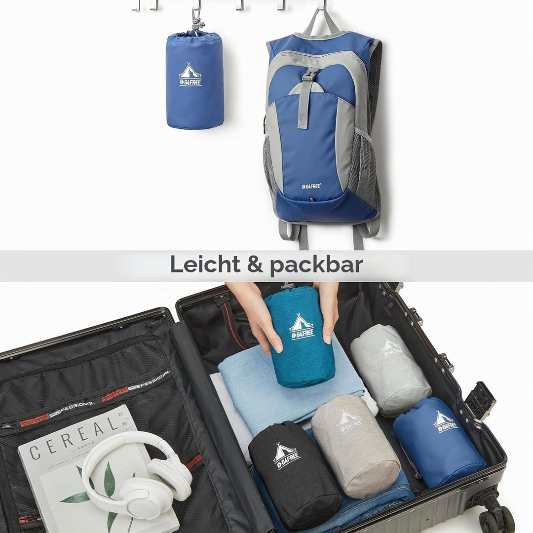 G4Free Kleiner Rucksack 12L Faltbarer Leichter Wanderrucksack Damen Herren Daypack für Outdoor Wande