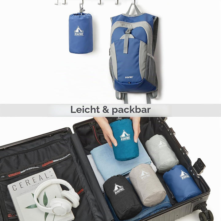 G4Free Kleiner Rucksack 12L Faltbarer Leichter Wanderrucksack Damen Herren Daypack für Outdoor Wande