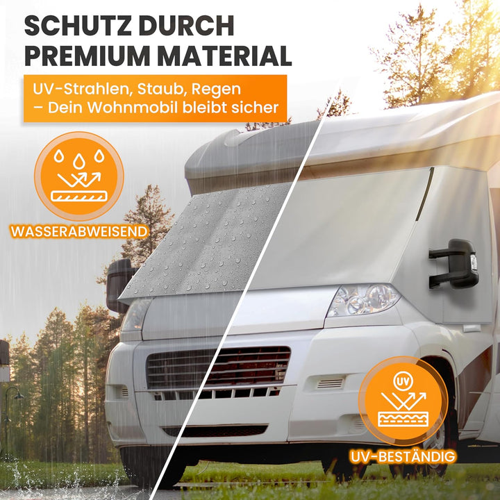 FIAT Ducato Frontscheibenabdeckung – hochwertige, wetterfeste Thermomatte aussen mit effektivem Sonn