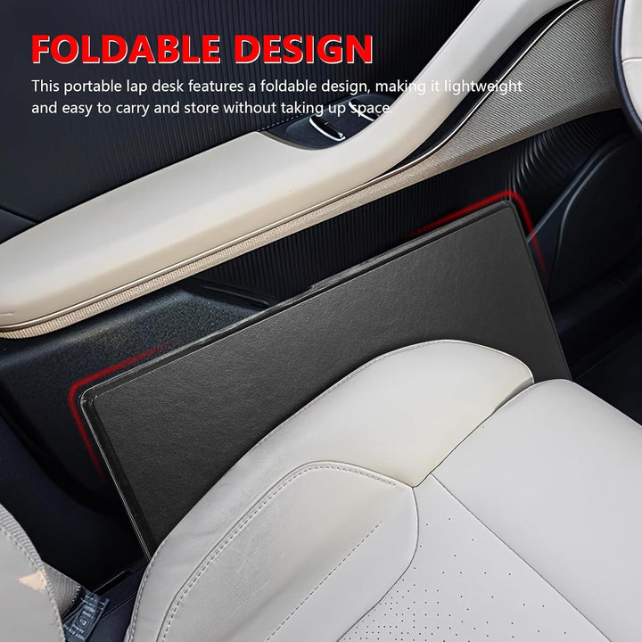 NUOBESTY Klappbarer Laptoptisch Tragbar aus Pu und Hochdichtem Material Leichter Laptopständer fürs