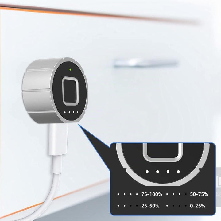 Fingerabdruck Nockenschloss eLinkSmart Bluetooth App Schrank Schloss 30MM (27mm) für Haus Büro und M