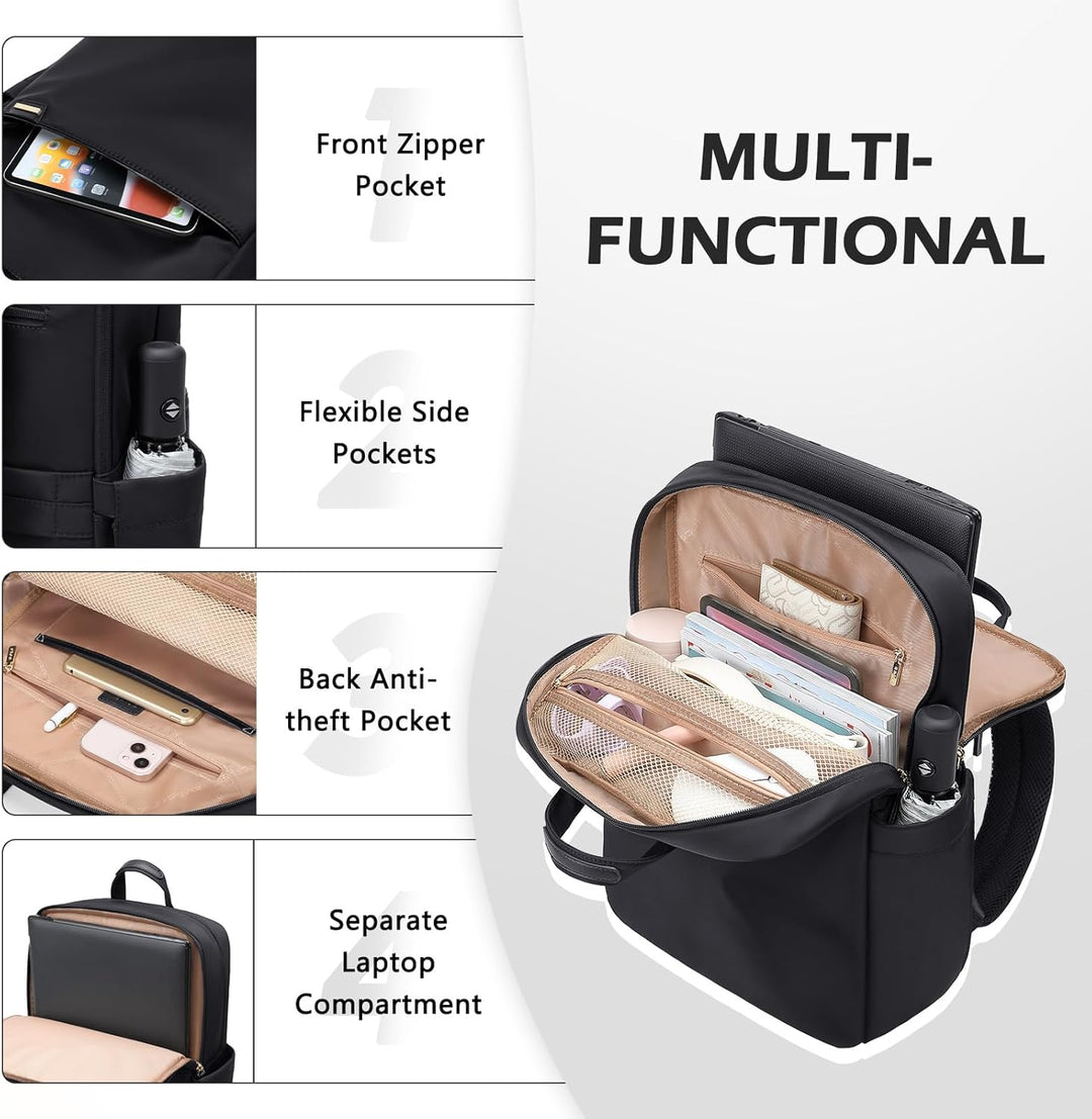 Handgepäck Rucksack, Reiserucksack Damen Herren, 18L Rucksack Flugzeug, Gross Laptop Rucksack 17.3 Z