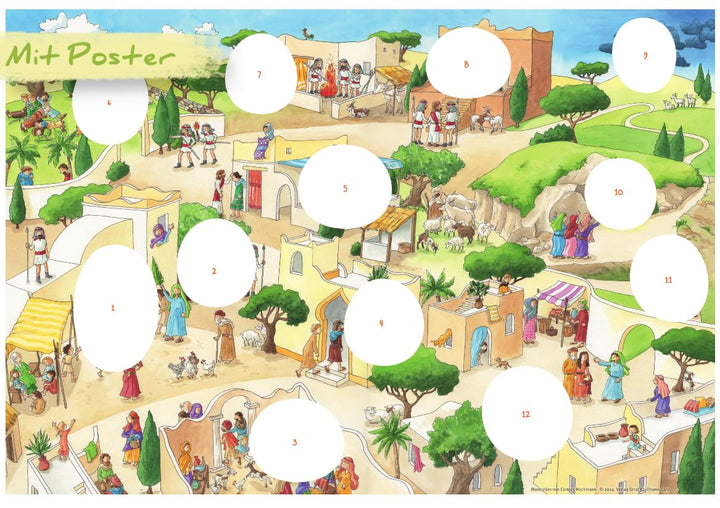 Die Ostergeschichte: Ein Kalender zum Vorlesen und Basteln, Broschüre
