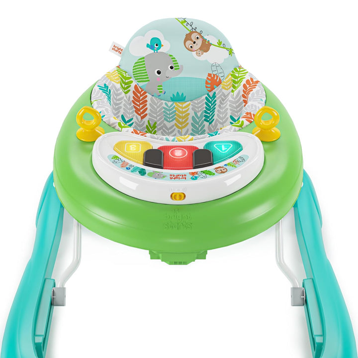 Bright Starts, Tiny Trek 2-in-1 Baby Aktivität Lauflernhilfe mit Spielzeugstation, verstellbarer Höh