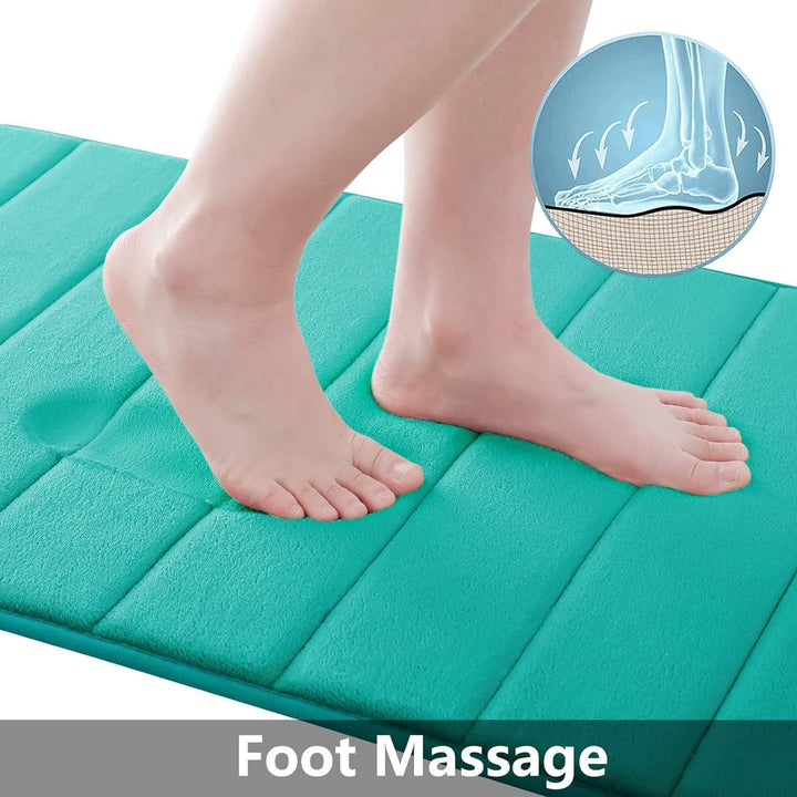 Homaxy Memory Foam Badezimmer Badeteppiche Saugfähige Rutschfester Badvorleger Waschbar Badematte -