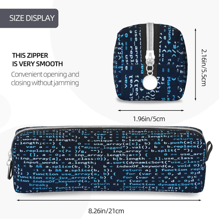 Federmäppchen Coole Codierung Code Federmappe Etui für Jungen Mädchen Grosse Schulsachen Federtasche