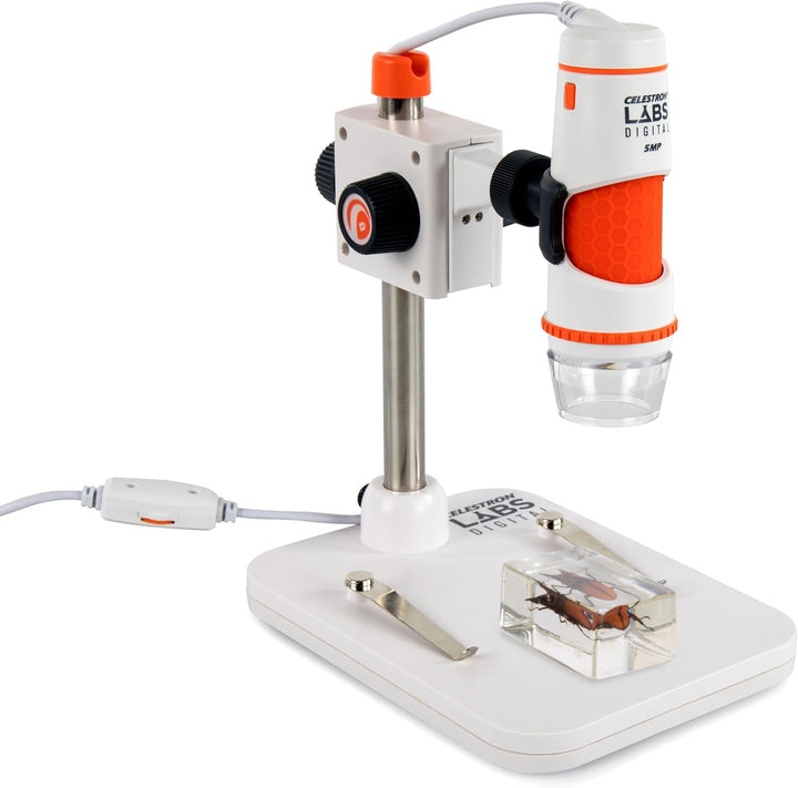 Celestron 44308 5 MP Handheld-Digitalmikroskop Pro Einzeln, Einzeln