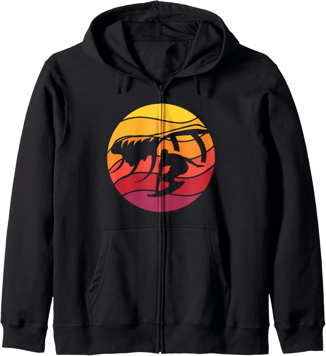 Surfen Retro Style Vintage Kapuzenjacke