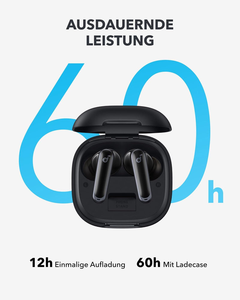 soundcore P40i by Anker, Wireless Earbuds mit Noise Cancelling, Adaptive Geräuschunterdrückung, Bass