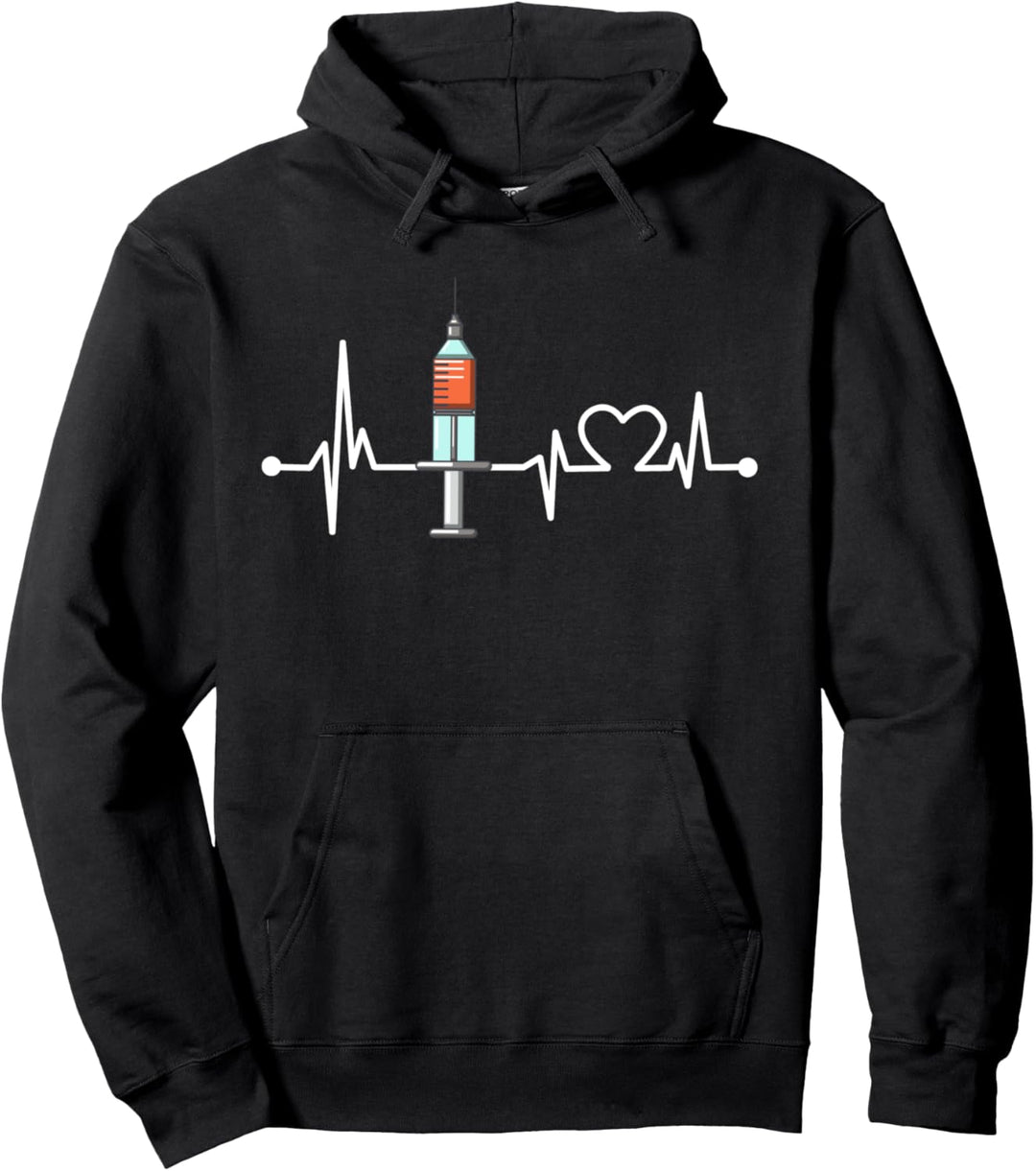 Spritze Herzschlag Hemd Die Ader Doktor/Krankenpflege Pullover Hoodie