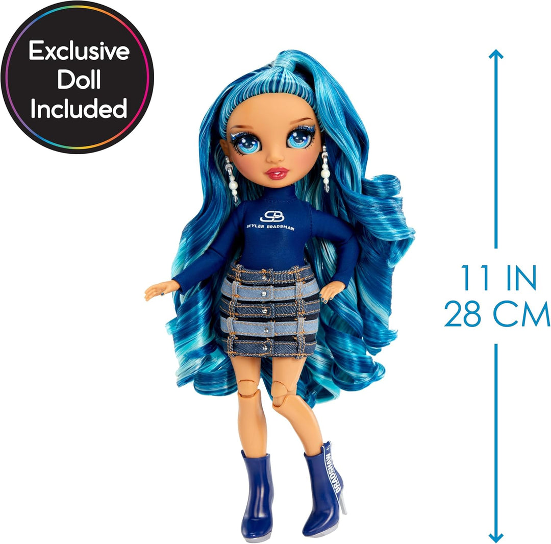 Rainbow High Dream & Design Fashion Studio Spielset - Modedesigner-Spielset mit Blauer Skyler Bradsh