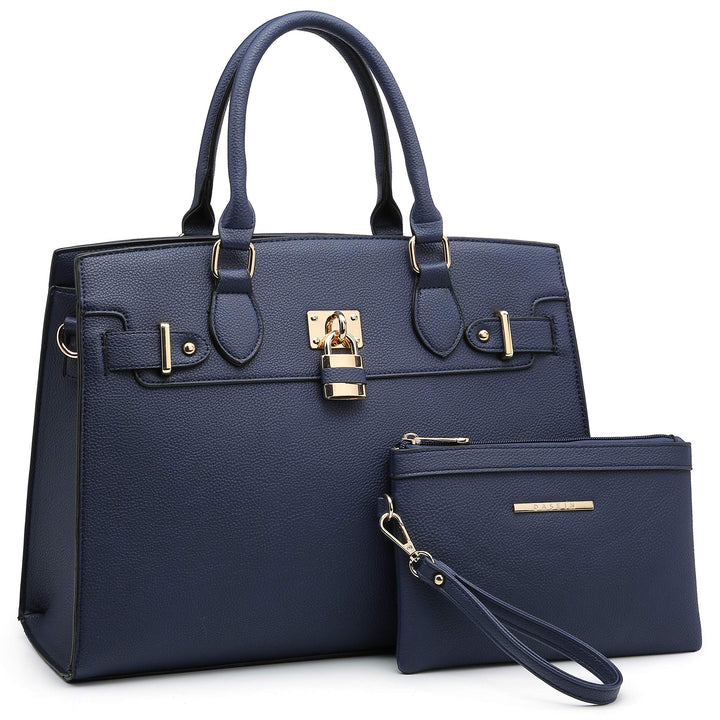 Dasein Women Handbags and Purses Ladies Shoulder Bag Top Handle Satchel Tote Work Bag with Matching