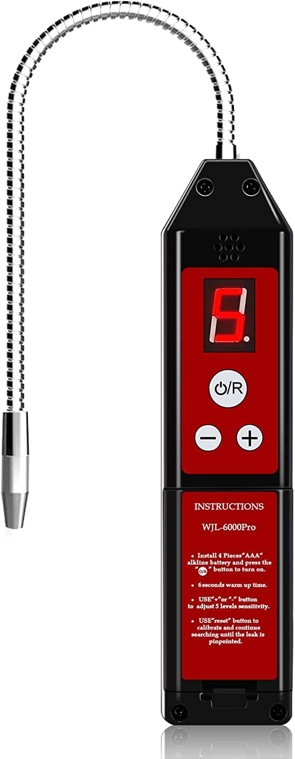 Kältemittel Lecksuchgerät, WJL-6000 PRO Halogen Detektor Lecksuchgerät Freon-Gaslecktester HVAC-Klim