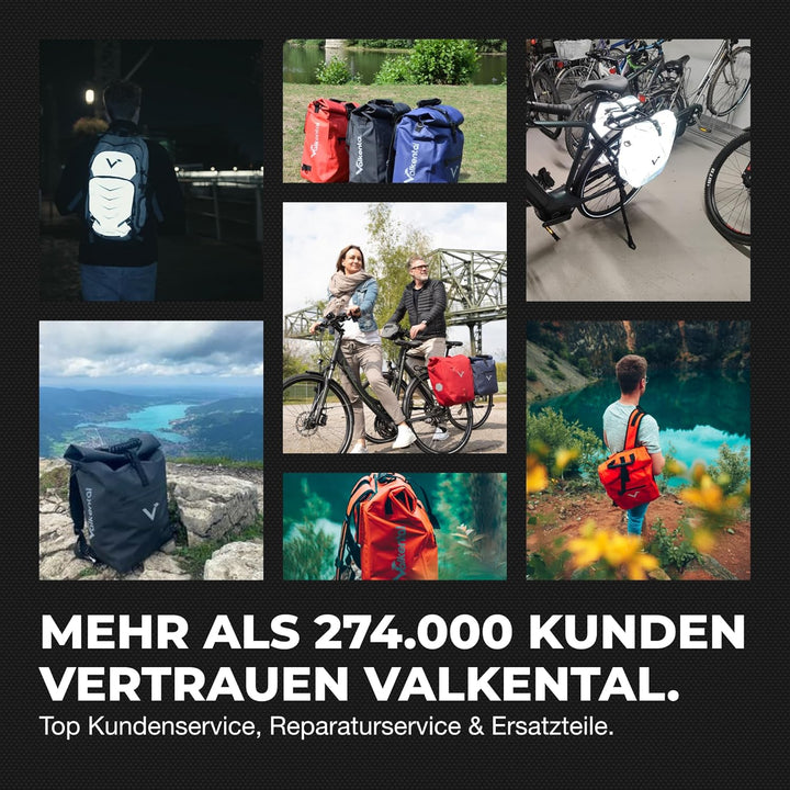 Valkental® - 3in1 Fahrradtasche Pro - Das Original - Hochwertiges Nylon - 23L Volumen - Geeignet als
