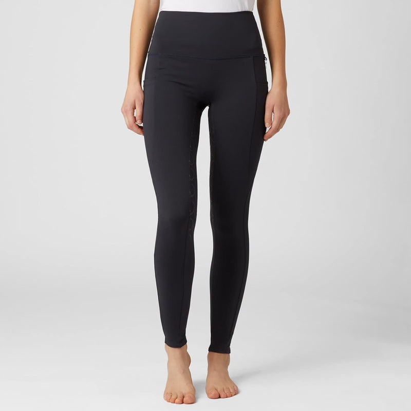 HORZE Damen Reitleggings Gillian, Reithose mit Handytasche und Silikonvollbesatz 22 Dunkles Marinebl