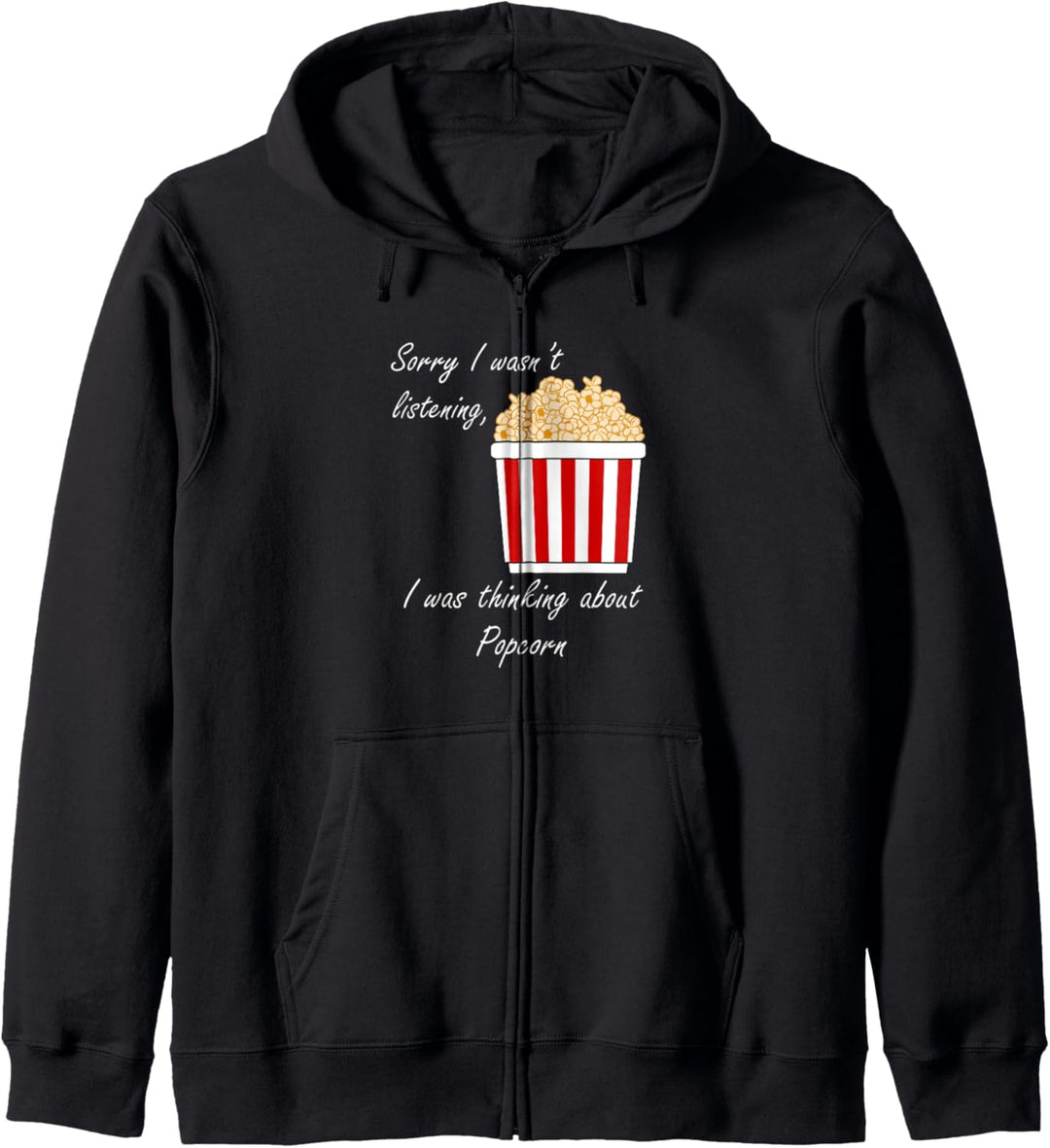 Ironisches Zitat zum Nachdenken über Popcorn und Filme Kapuzenjacke