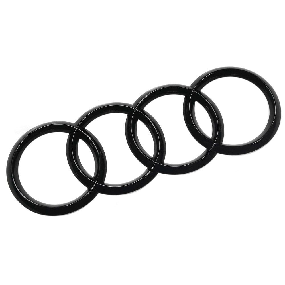 Audi 83A071802 Zeichen Heckklappe Ringe Black Edition Emblem Blackline Logo Schwarz