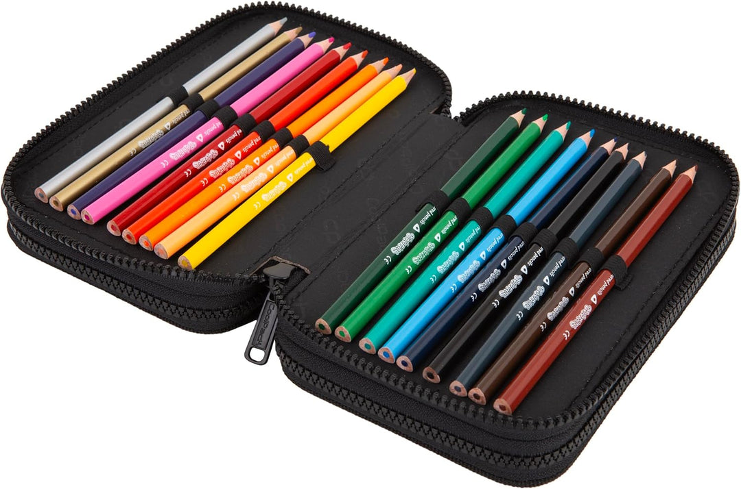 CoolPack XXL Federtasche Federmappe 3-Fach Schulstiftetui, dreifaches Federmäppchen, Federmäppchen f