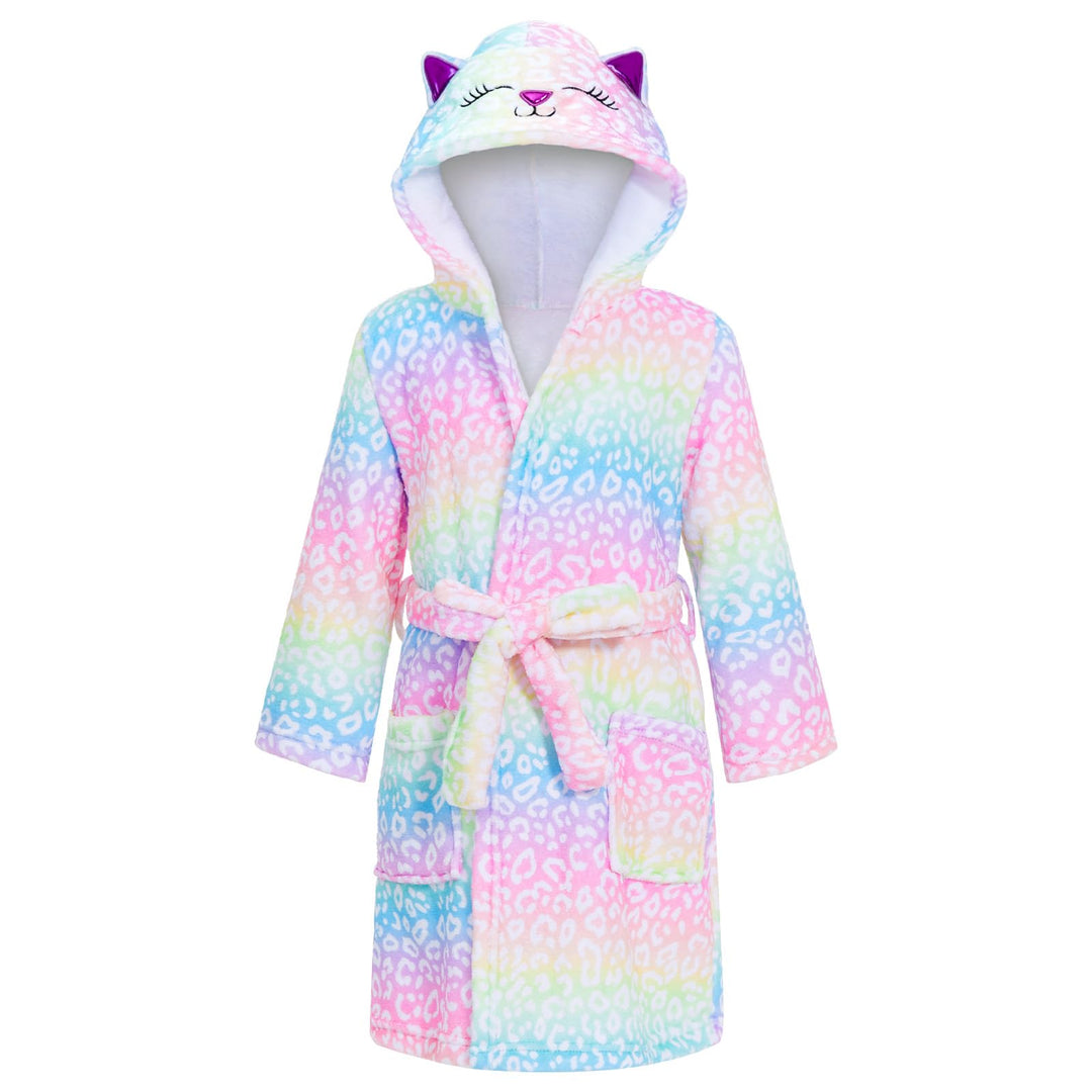 WYTbaby Bademantel Kinder Mädchen Flauschig Fleece bademantel mädchen Lange Ärmel Kinderbademantel m