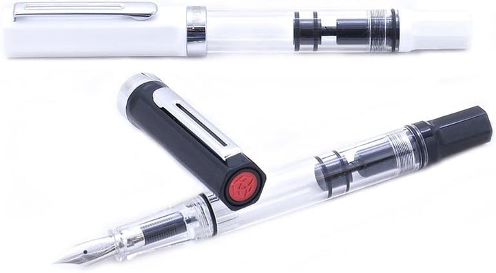 TWSBI Eco schwarz,Feder F,Füllfederhalter,Demonstrator,Kolbenfüller,Piston,Fountain Pen