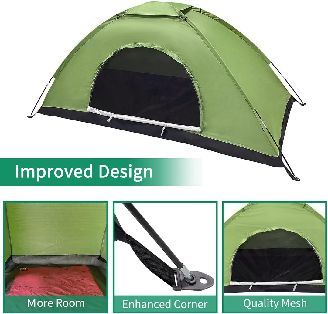 Zelt 2 Personen Wasserdicht, Ultraleicht Camping Zelt, Einfaches Einrichten 2 Mann Zelt Kleines Pack