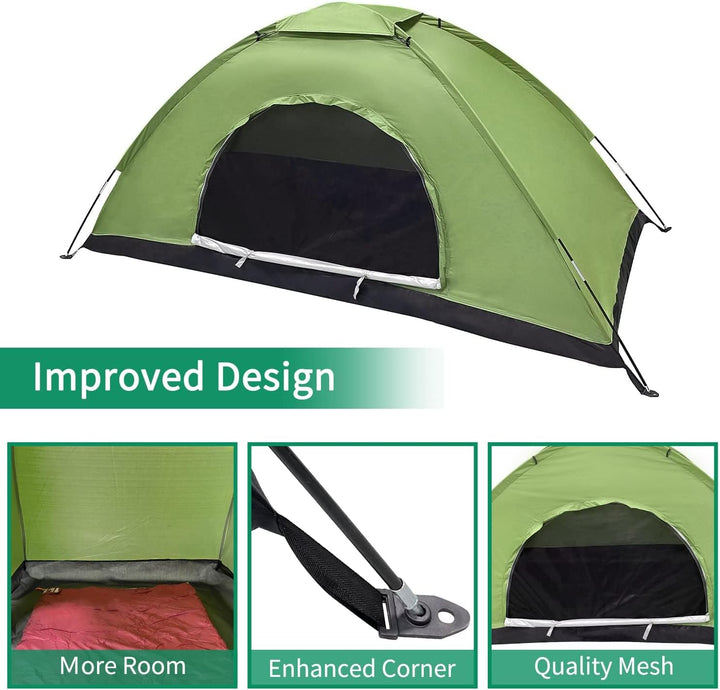 Zelt 2 Personen Wasserdicht, Ultraleicht Camping Zelt, Einfaches Einrichten 2 Mann Zelt Kleines Pack