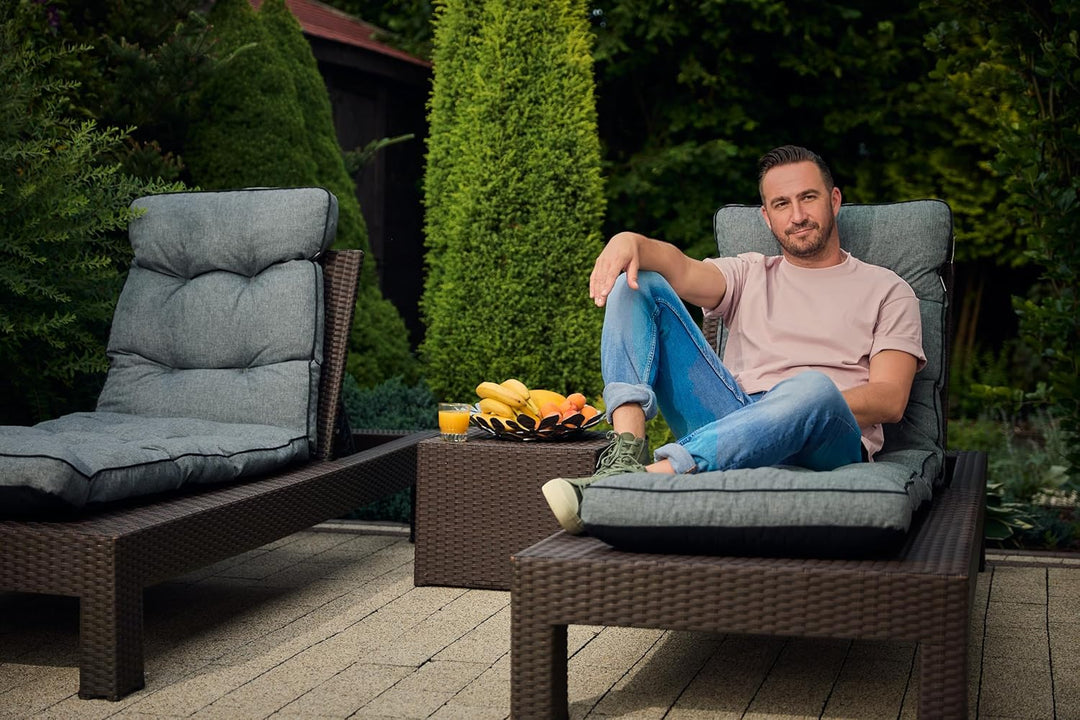 Liegenauflage, Auflage für Gartenliege 200 x 55 x 8 cm, Auflagen für Deckchair, Polsterauflage für S