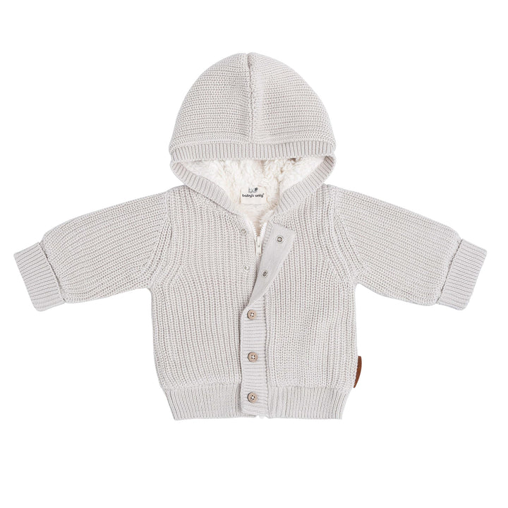 Baby's Only - Soul Kapuzenjacke Baby - Teddyfutter - Strickjacke für Jungen and Mädchen - 100% Bio-B