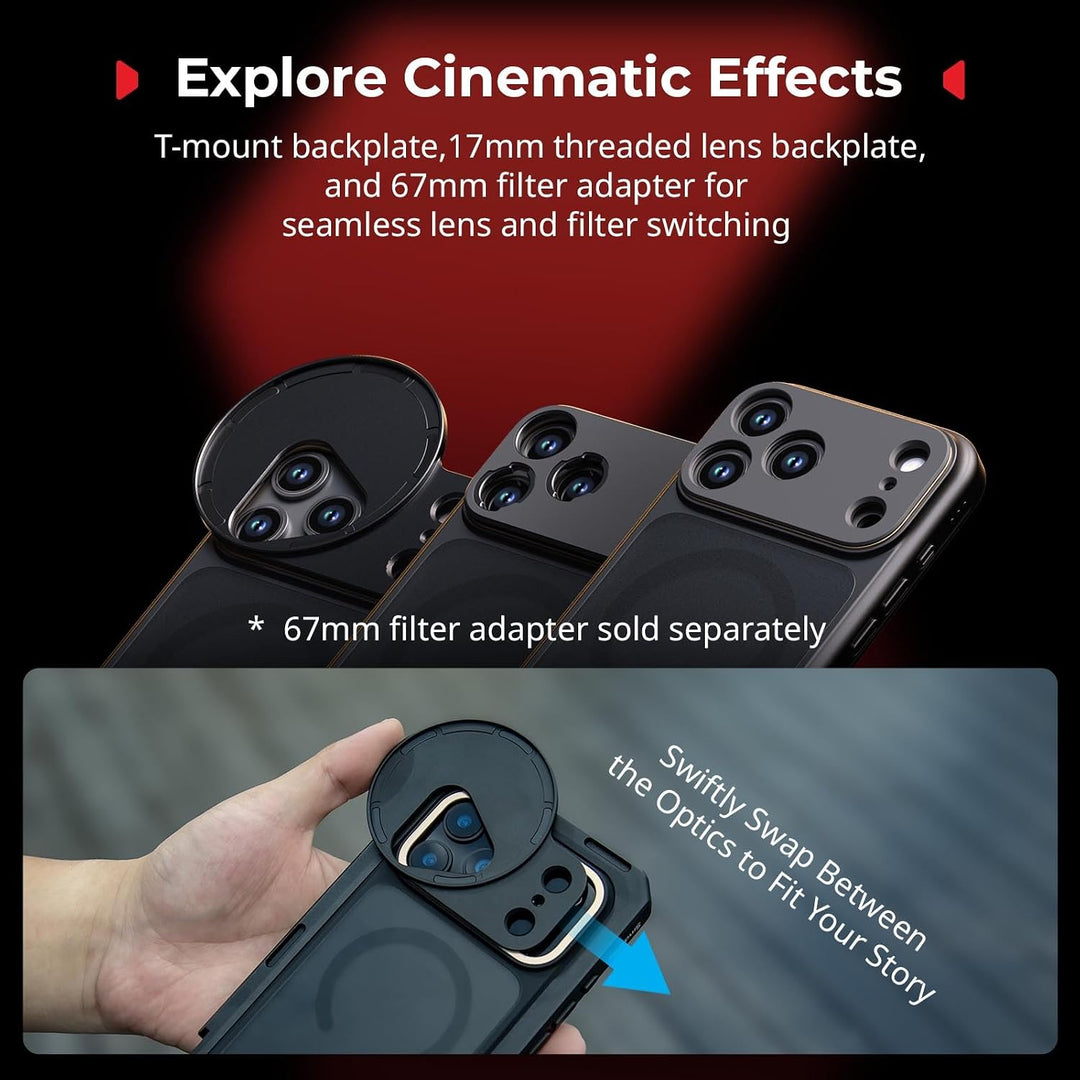 SMALLRIG Mobile Dual Handheld Kit für iPhone 17 Pro, Handyhalterung mit kabellosem Schnellverschluss