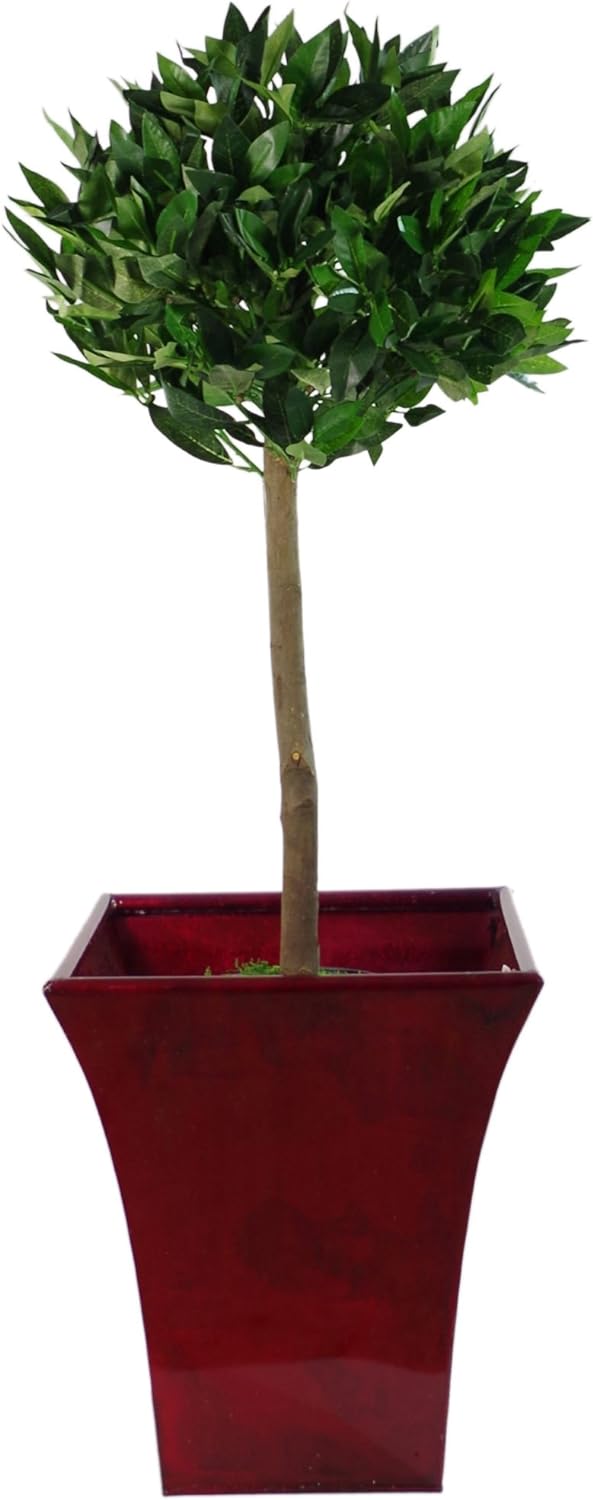 Leaf Künstliche Buchsbaumkugeln, Blattmotiv, 90 cm, 1 Paar, 90 cm