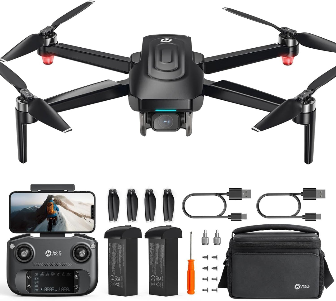 Holy Stone GPS Drohne mit Kamera 4K EIS für Erwachsene, HS175G RC Quadrocopter mit 60 Min, Lang Flug