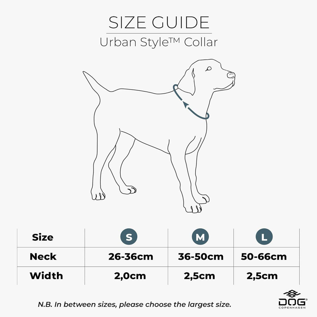 DOG Copenhagen Urban Style Halsband, Black, M M Black, M Black