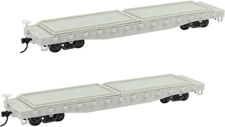 Evemodel 2 Set Spur H0 1:87 Flachwagen Modell Eisenbahn Güterwagen Waggon Unbemahlte Klebstoff Blank