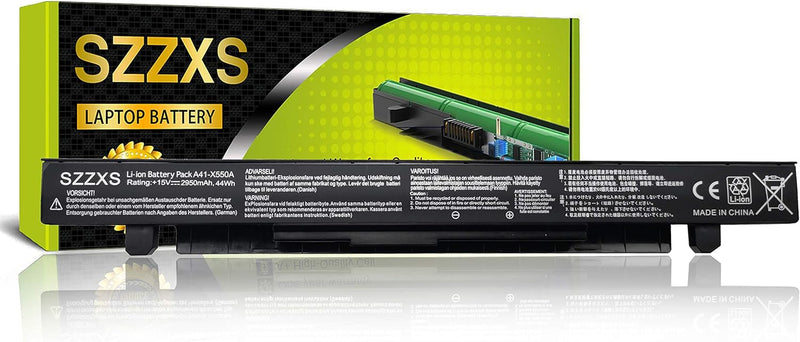 SZZXS Laptop-Akku A41-X550A【2950mAh 15V】für ASUS X550CA X550LB A450A550F450F550F550CF550LF552F552CF5