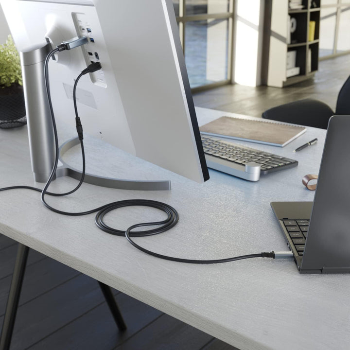 KabelDirekt – 8K USB C auf DisplayPort 1.4 Adapter Kabel mit bruchfesten Vollmetall-Steckern – 1,8 m