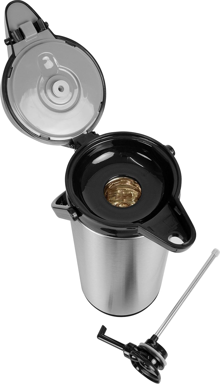 Saro 317-2075 Isolierpumpkanne, 2,2 L & 39-1000 Korbfilter, grösse circa 85/245 mm Bundle mit Korbfi