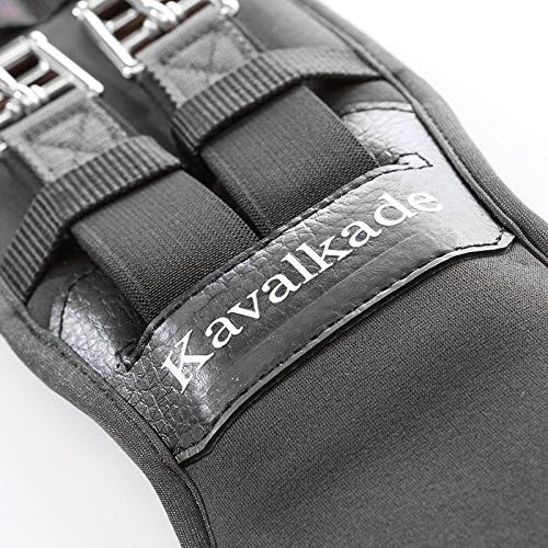 Kavalkade Sattel-Kurzgurt Memory-Foam mit Elast Black 60 cm, Black 60 cm
