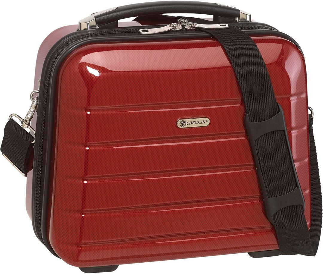 Check In Beautycase Kosmetikkoffer Schminkkoffer Beauty Case London aufsteckbar auf Trolley Polycarb