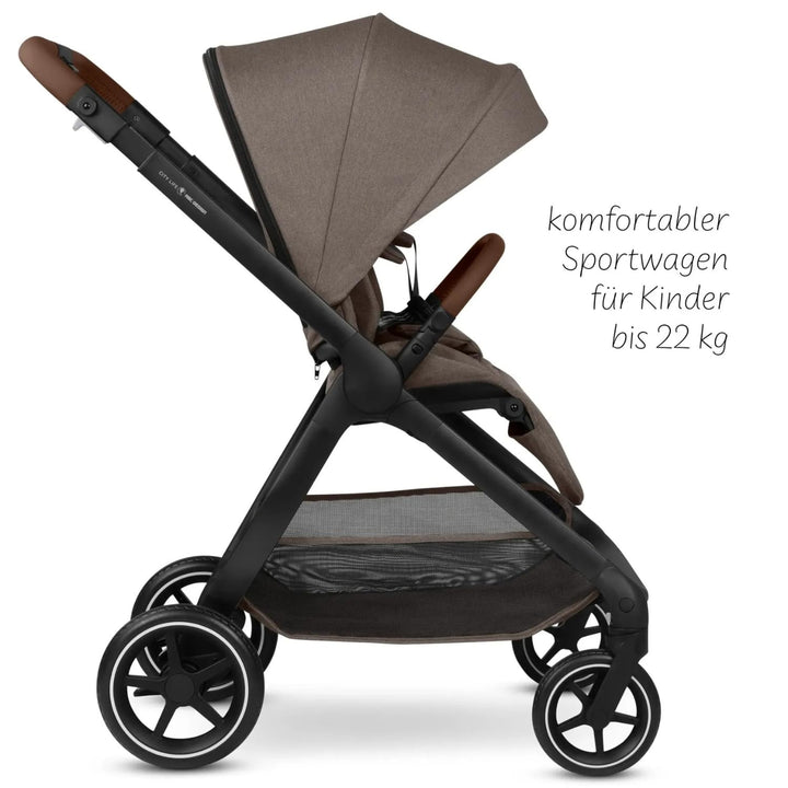 ABC Design City Life – Buggy & Sportwagen bis 22 kg, wendbare Sitzeinheit, Liegeposition, Teleskopsc