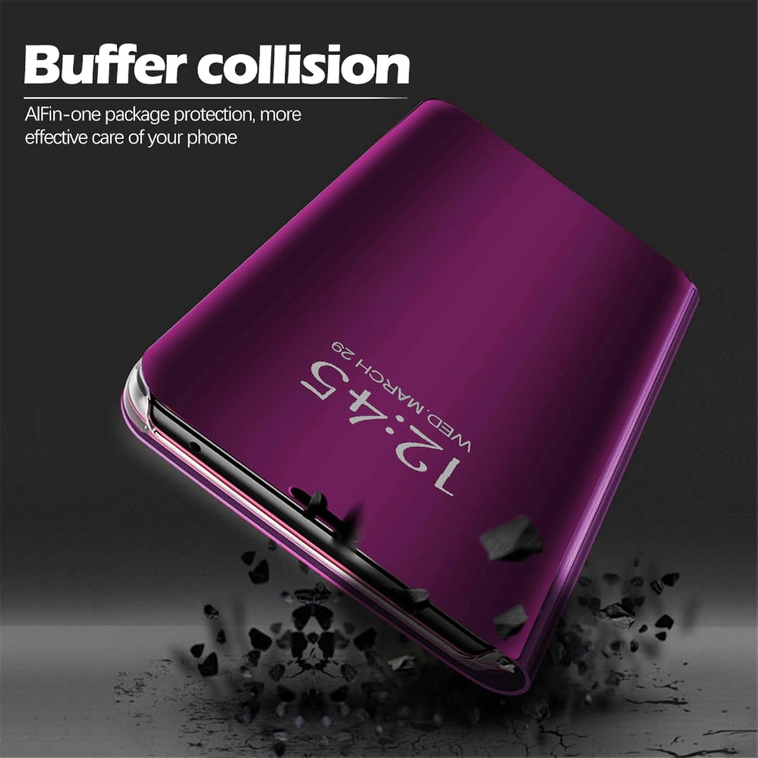 für Samsung S26 Ultra Hülle Clear View Spiegel Handyhülle für Samsung Galaxy S26 Ultra Flip Case Han