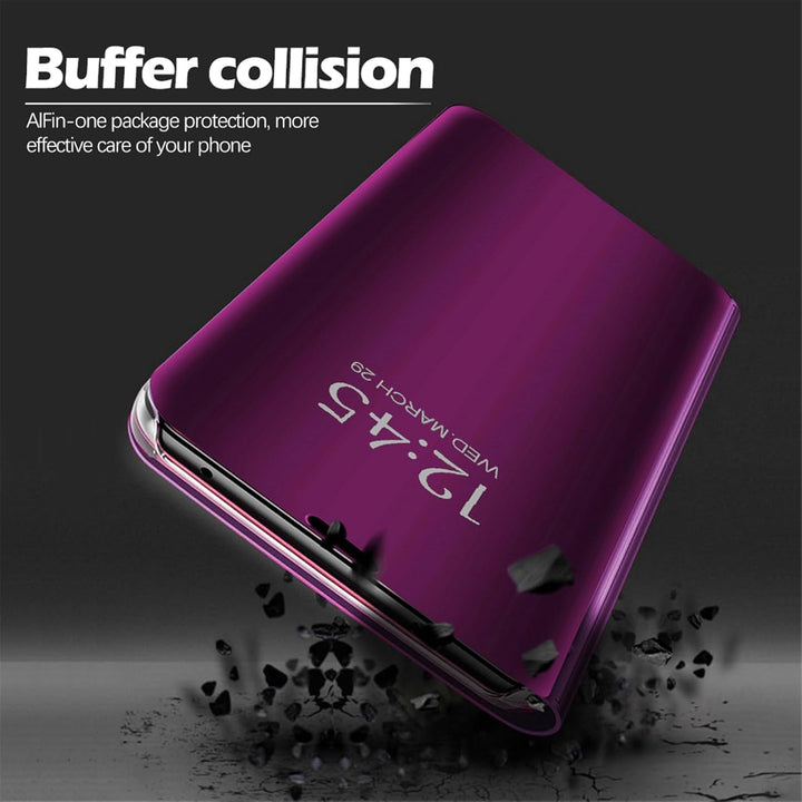 für Samsung S26 Ultra Hülle Clear View Spiegel Handyhülle für Samsung Galaxy S26 Ultra Flip Case Han