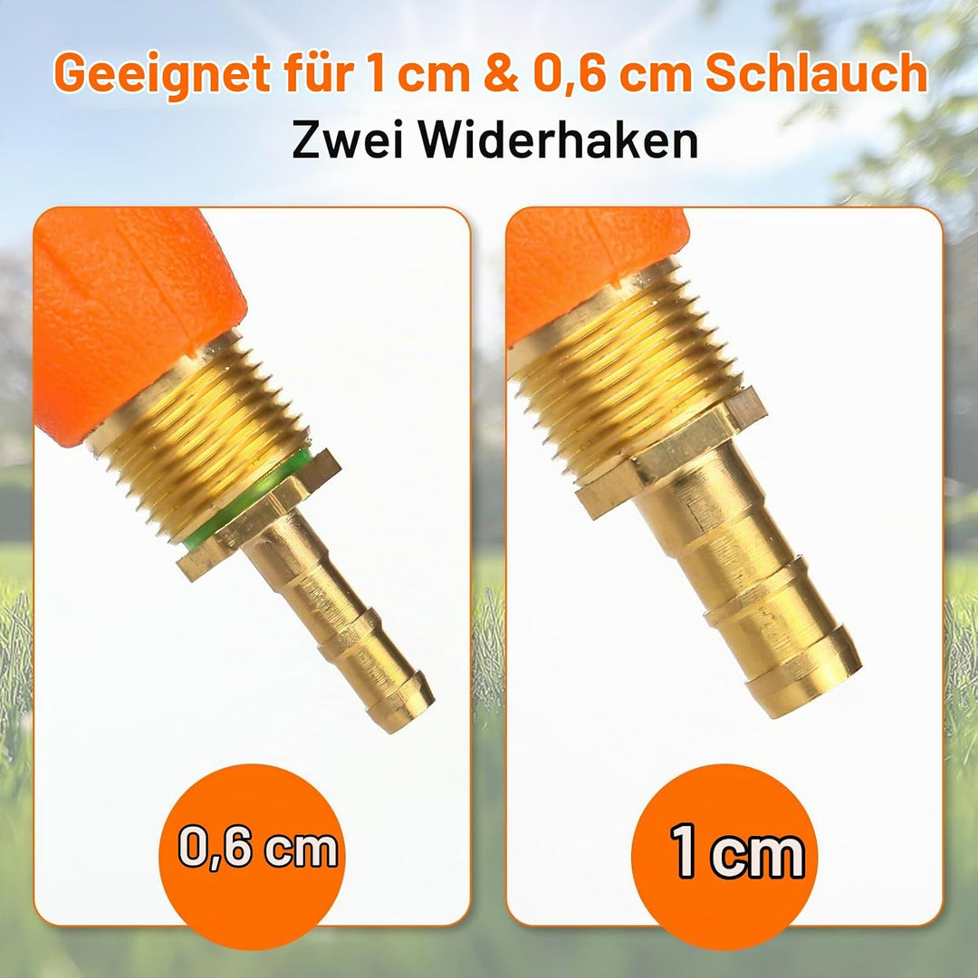 Sprühstab, Sprühlanze mit Düse, Verstellbarer Ersatz-Universal-Sprühstab, 3/8 Zoll &amp; 1/4 Zoll Messin