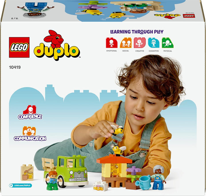 LEGO DUPLO Town Imkerei und Bienenstöcke - Lernspielzeug ab 2 Jahren mit 2 Figuren, Bienen und LKW -