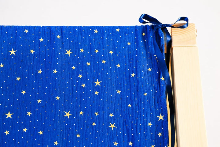 YellowNest Hausbett Himmel (2er Pack) - 100% Baumwolle - Betthimmel Hausbett aus Musselin (2er Pack)