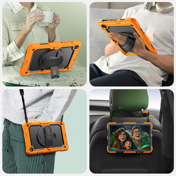 SEYMAC Galaxy Tab S6 Lite 2020 (10,4 Zoll) Hülle, stossfeste, robuste Hülle mit tragbarem Schultergu