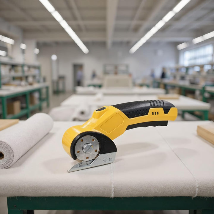 Elektrischer Kartonenschneider,320 U/min Rotationsschneider Mit Sicherheitsverriegelung Und LED-Bele