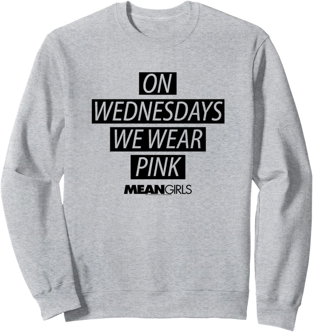 Mean Girls Wednesdays We Wear Pink Sweatshirt
