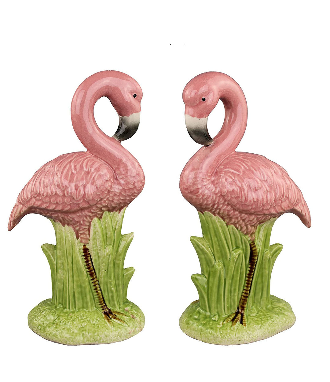 Pastel Tischvase Dekofigur Flamingo Blumentopf Origami Design Keramik Hohe nach Wahl (Figur Flamingo